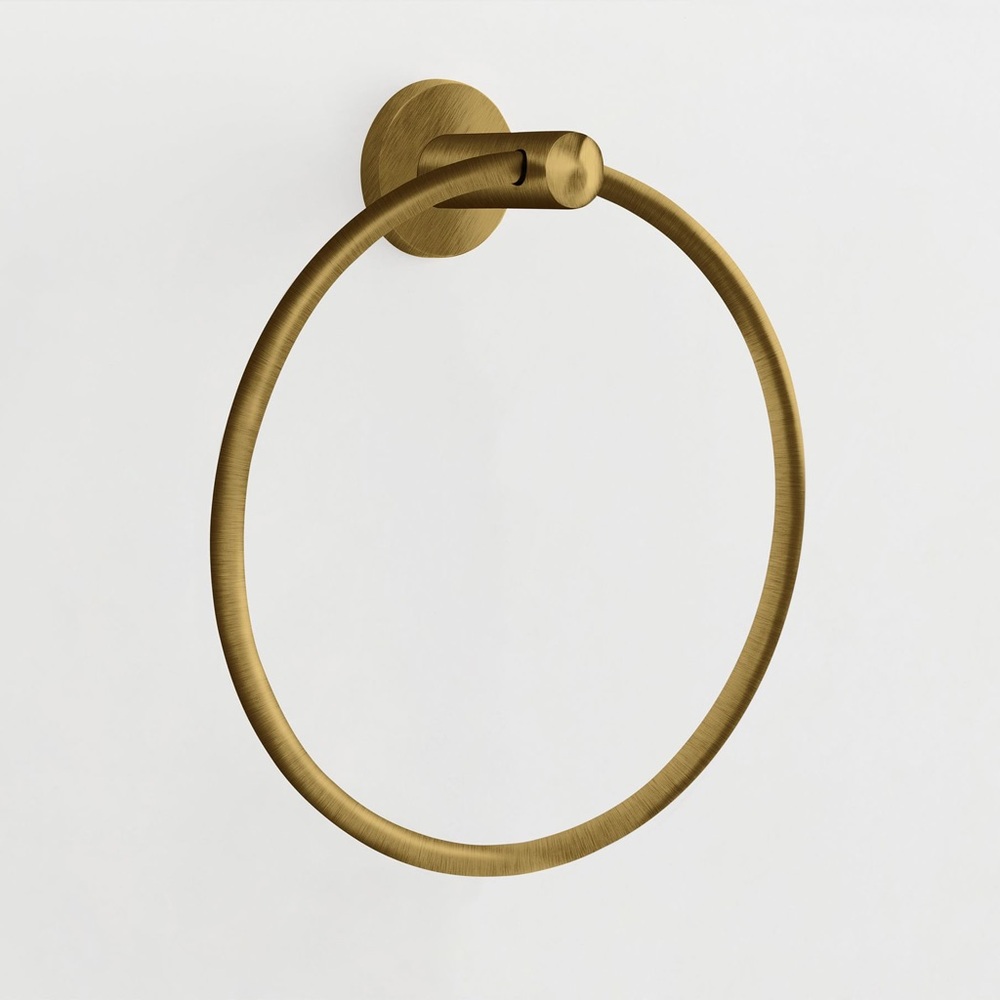 Pottery Barn - Linden Towel Ring - Brass NWT